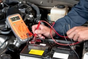 multimeter reading car battery